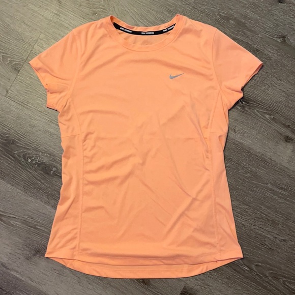neon orange dri fit shirt